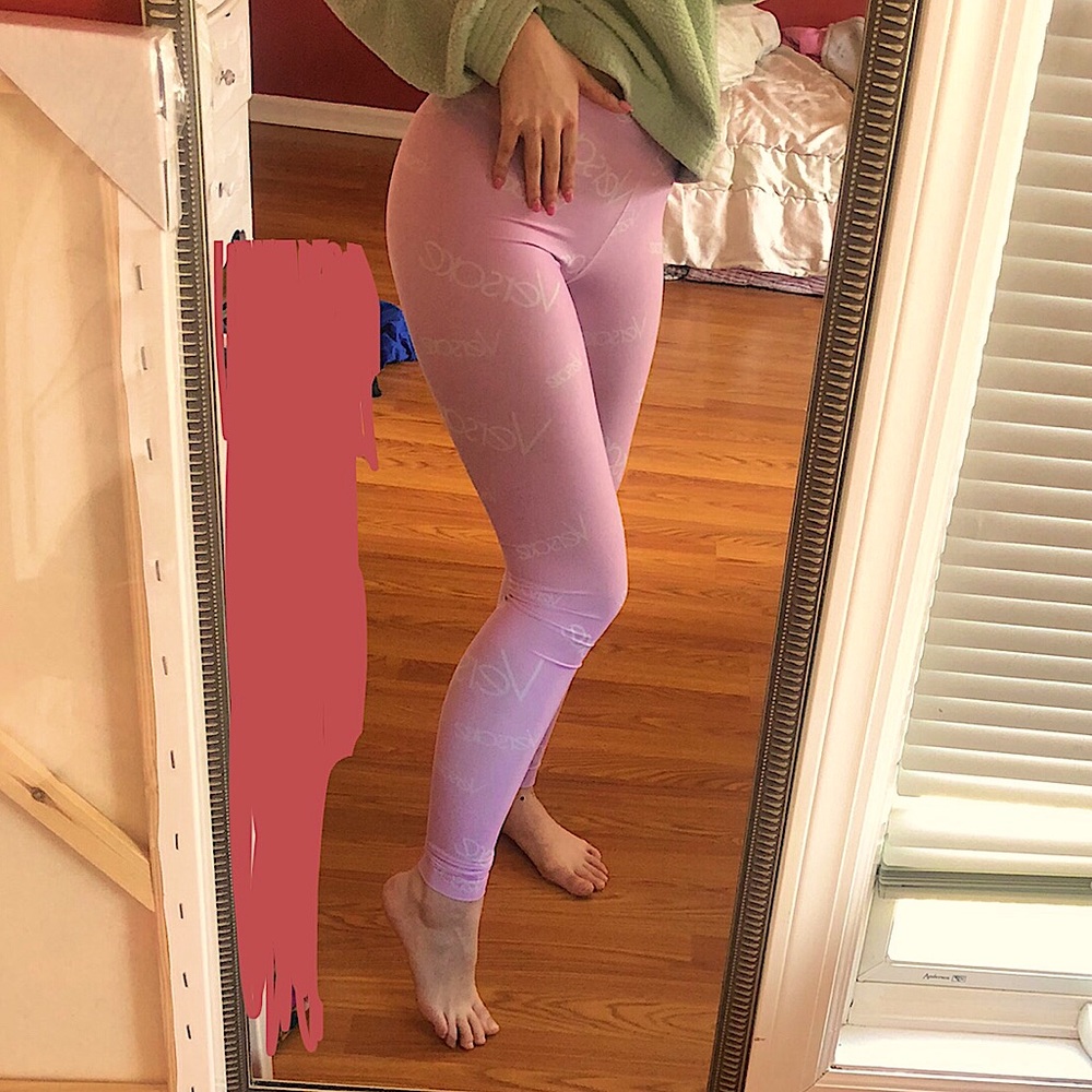 Pink Versace leggings!!